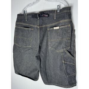 Vintage Ralph Lauren Polo Jeans Company Strap Jean Cargo Shorts Mens Size 38 Y2k